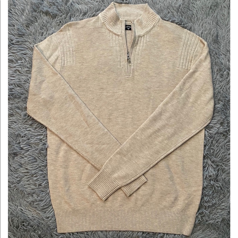 Callaway Golf Quarter Zip Knit Sweater